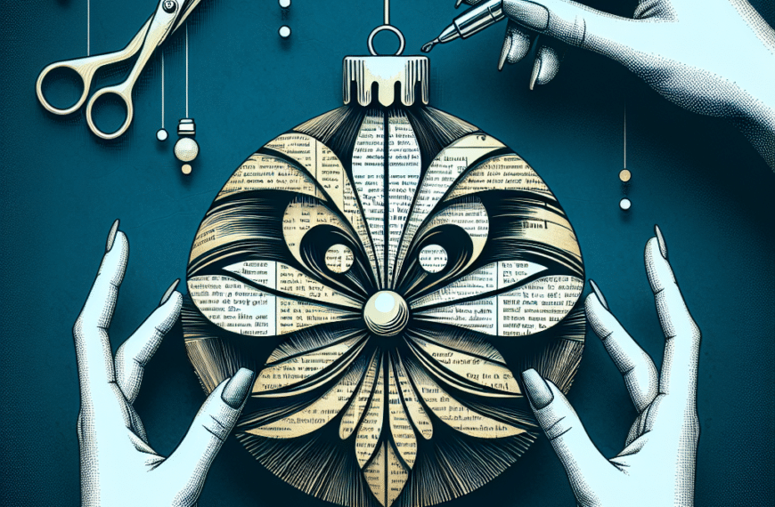 Tendencias Navideñas: Crea Hermosos Adornos con Periódicos y Libros Antiguos