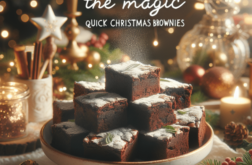 Deléitate con la Magia: Receta Rápida de Brownies Navideños