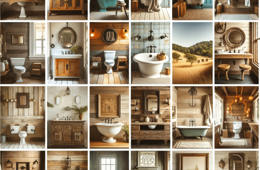 Descubre la Belleza de 24 Baños Rústicos Encantadores en Imágenes