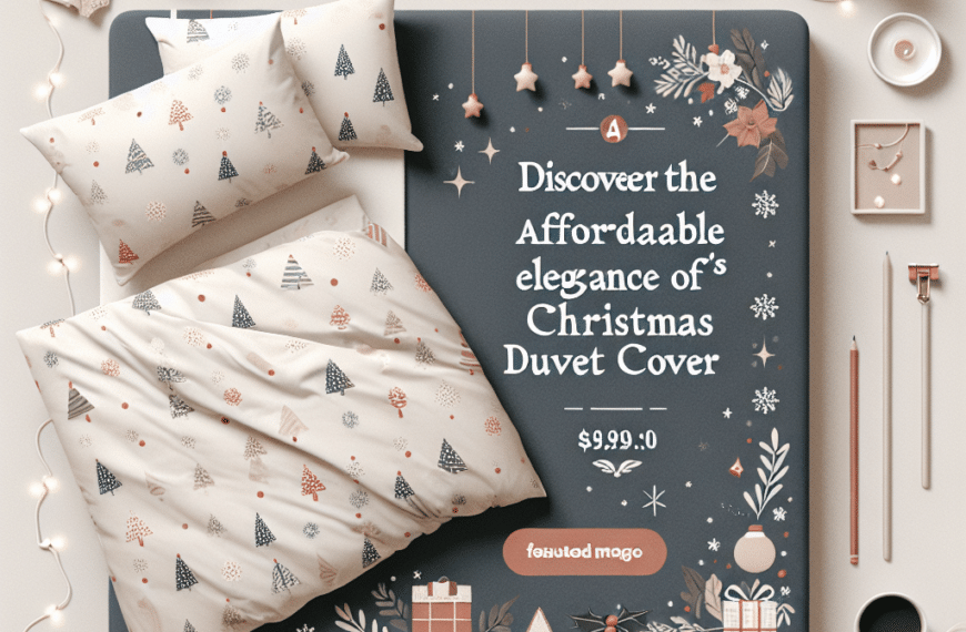 Descubre la Elegancia Asequible de la Funda Nórdica Navideña de Pepco