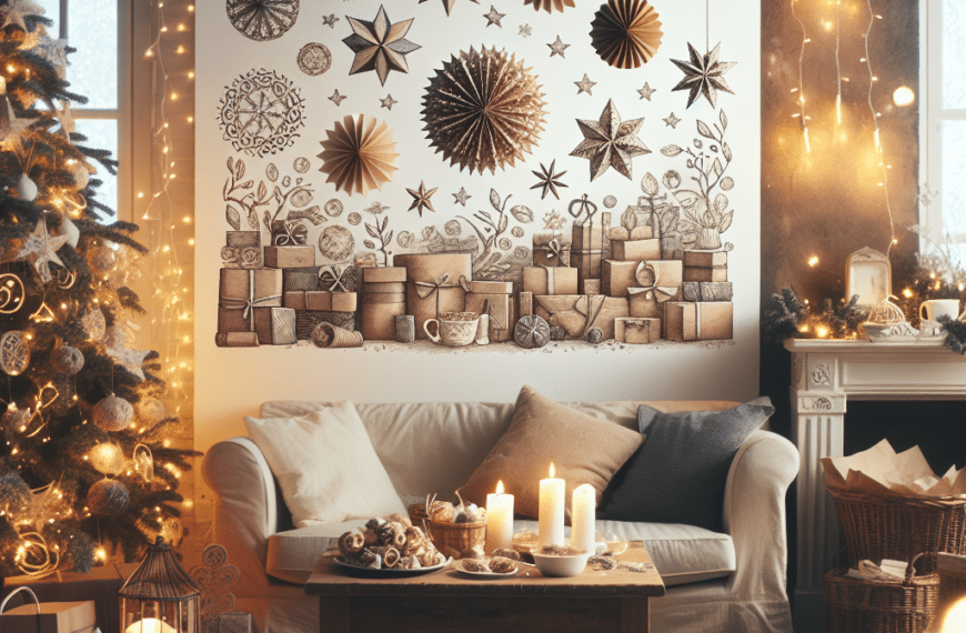 El Vintage se Convierte en Arte: Tendencias de Decoración Navideña con Papel Reciclado