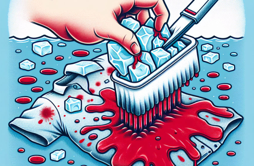 Elimina Manchas de Sangre Usando Hielo y Agua Fría: Solución Efectiva