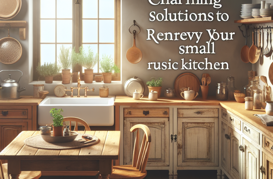 Encantadoras Soluciones para Renueva tu Cocina Rústica Pequeña