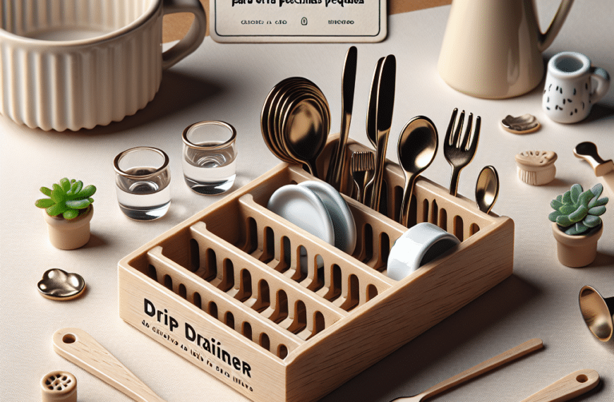 Escurreplatos Mini: Solución Compacta y Elegante para Cocinas Pequeñas