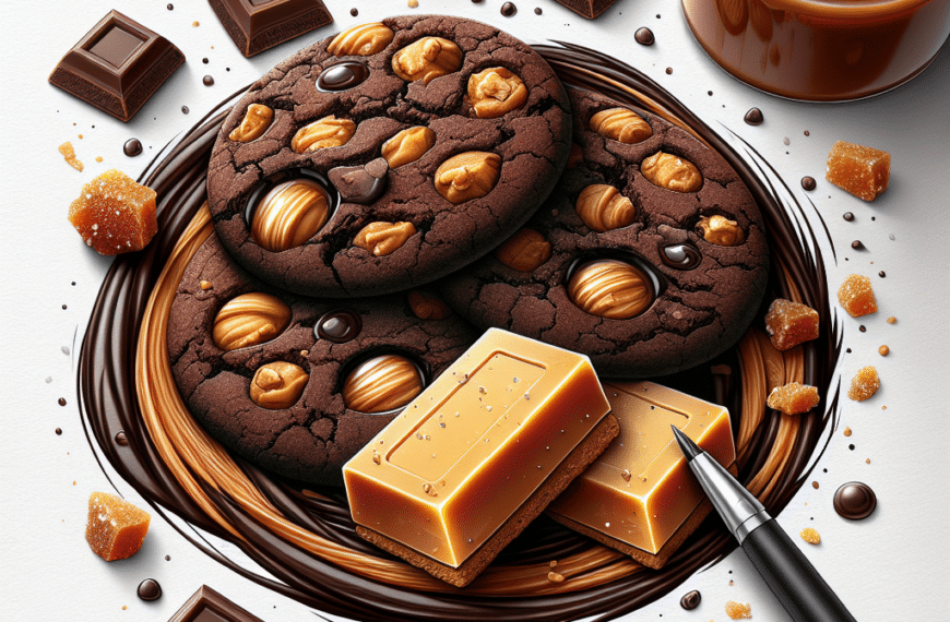 Delicias Crujientes: Galletas de Toffee, Chocolate y Mantequilla Dorada