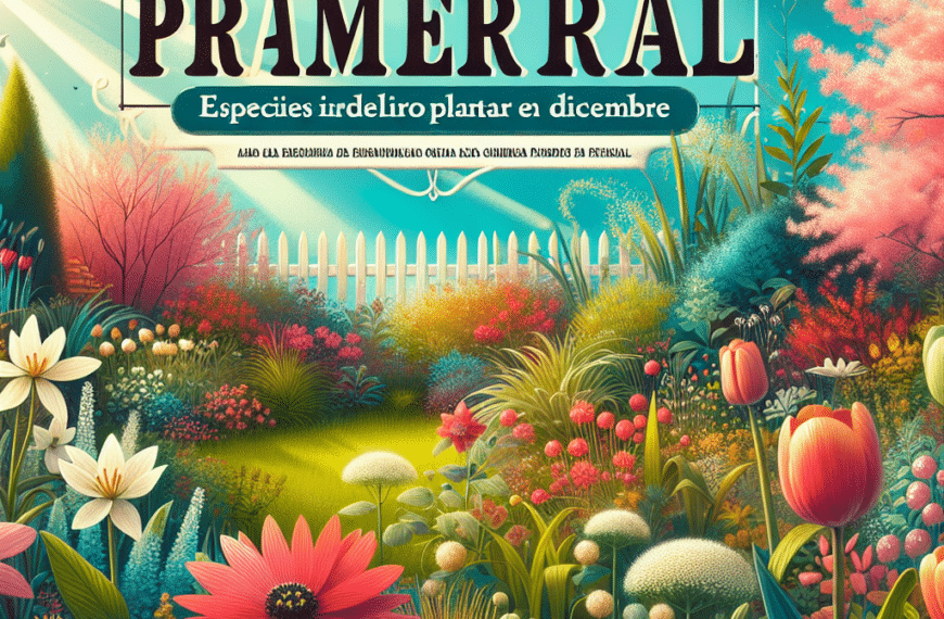 Guía para Crear un Jardín Primaveral: Especies Ideales para Plantar en Diciembre