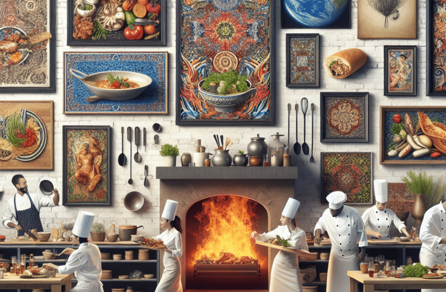 Hechizo Culinario: La Sorprendente Fusión de Cocina Audaz, Calidez de Chimenea y Arte Exclusivo