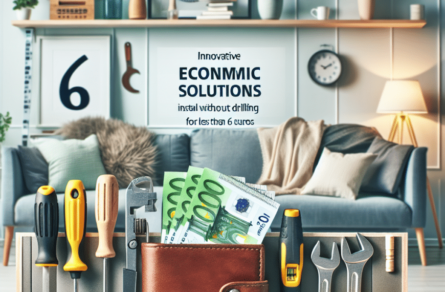 Innovadoras Soluciones Económicas: Instala Sin Taladros por Menos de 6 Euros