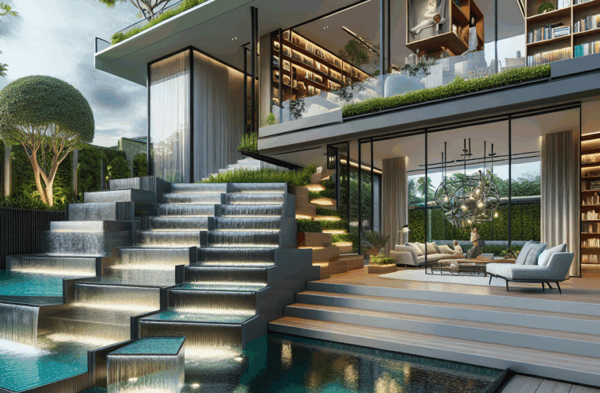 La Impresionante Residencia de Marc Márquez en La Finca: Piscina de Dos Niveles y Estantería Vanguardista