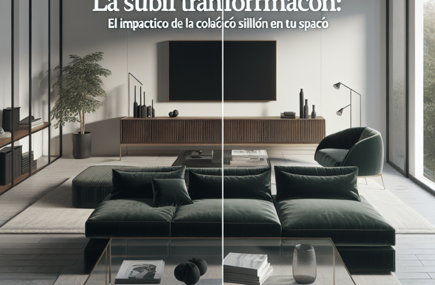 La Sutil Transformación: El Impacto de la Colocación del Sillón en tu Espacio