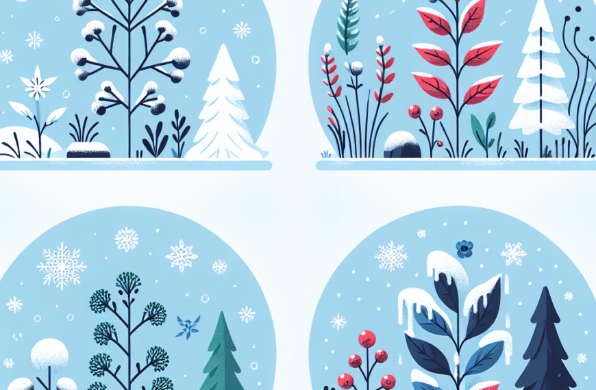 Las Cuatro Plantas Resistentes que Iluminan el Invierno con su Color