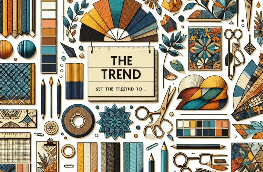 Tendencias Actuales en Materiales, Colores y Estilos