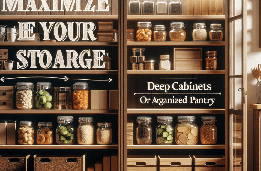 Maximiza Tu Almacenamiento: Armarios Profundos para una Despensa Organizada