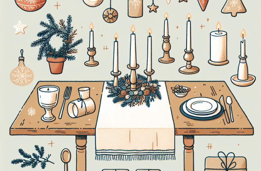 Mesa Navideña Acogedora y Económica: Ideas Sencillas para Decorar en Navidad