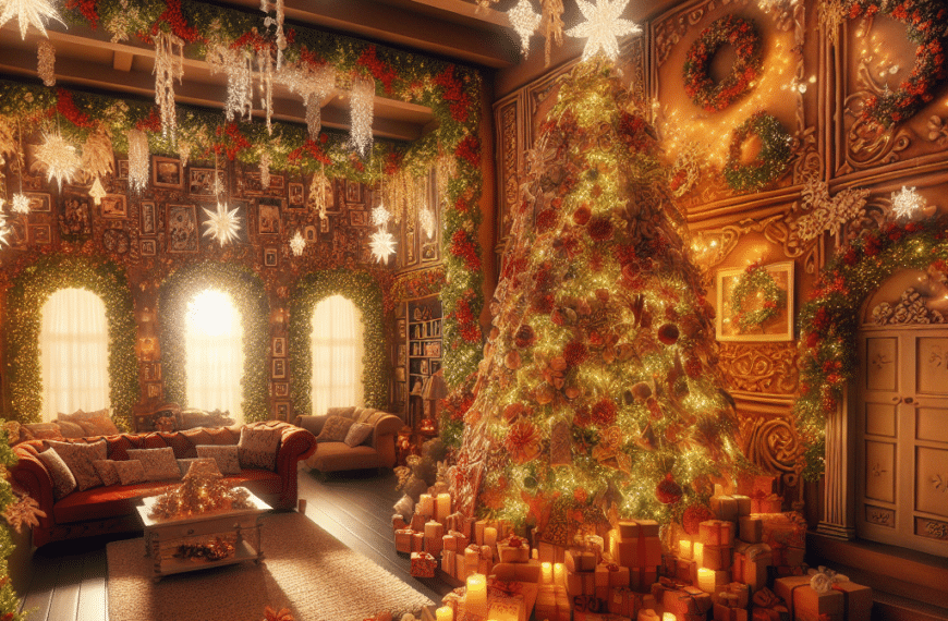 Nochebuena con Estilo: Convierte Tu Hogar en un Refugio Navideño con Decoraciones de Pared