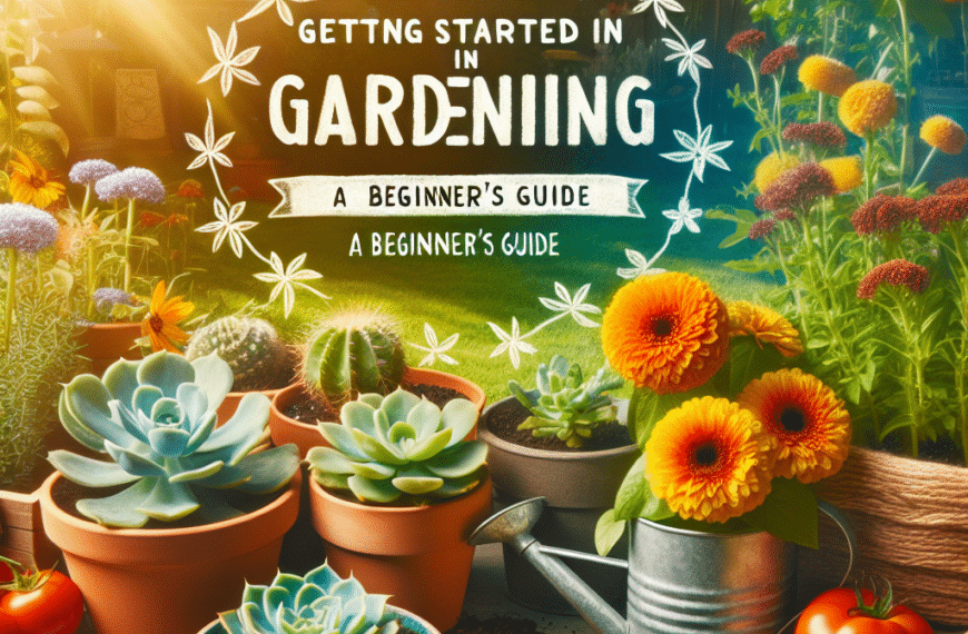 Plantas Ideales para Comenzar en la Jardinería: Guía para Principiantes