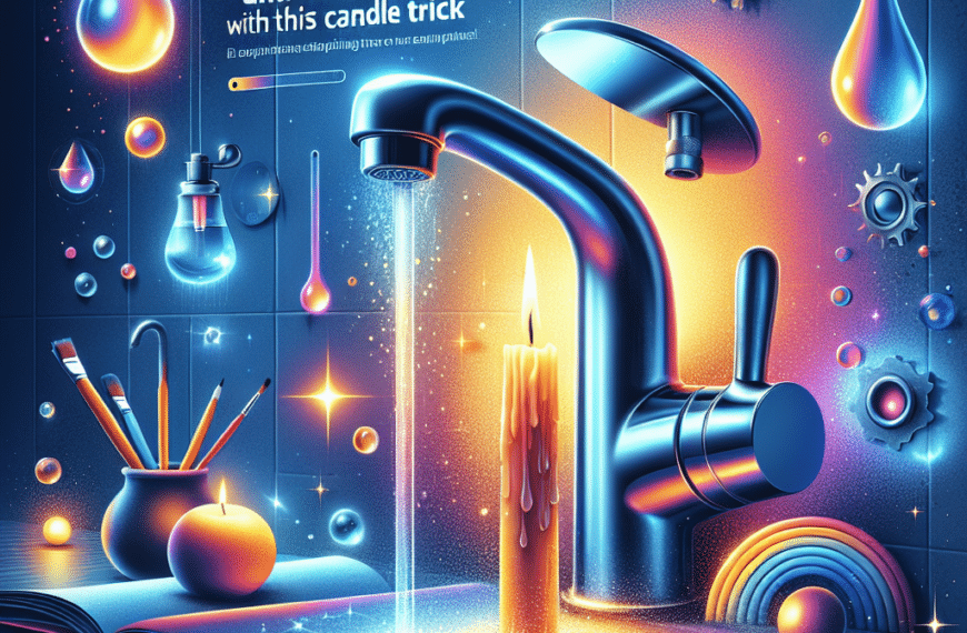 Potencia el Brillo y la Impermeabilidad de tus Grifos con este Truco de la Vela