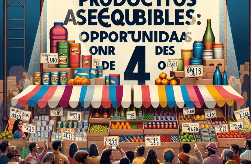 Productos Asequibles: Oportunidades por Menos de 4 Euros