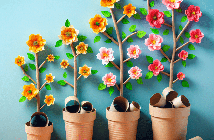 Transforma Tubos de Papel Higiénico en Encantadoras Macetas de Flores