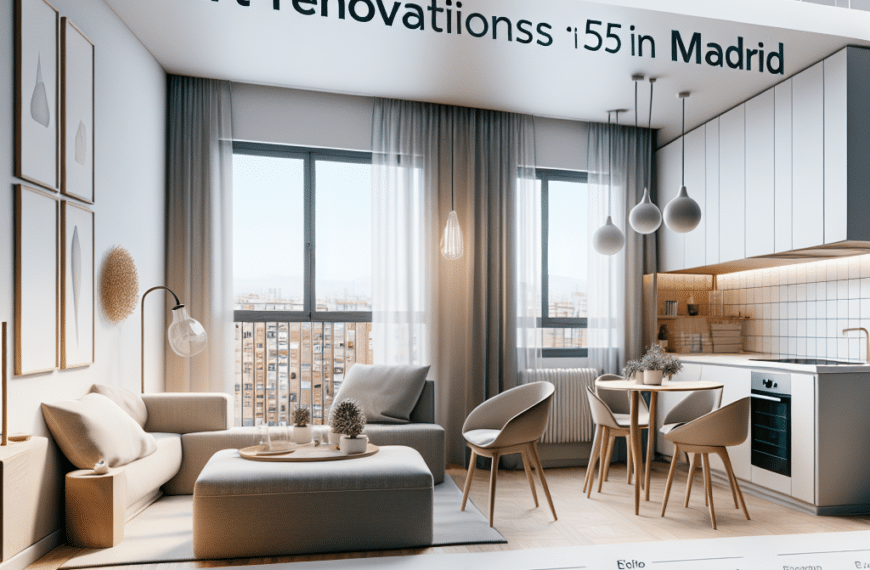 Optimización Inteligente: Reimagina un Piso de 55m2 en Madrid con Distribución y Decoración Eficientes