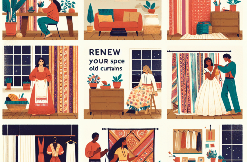 Renueva Tu Espacio: Ideas Creativas Para Reutilizar Cortinas Antiguas