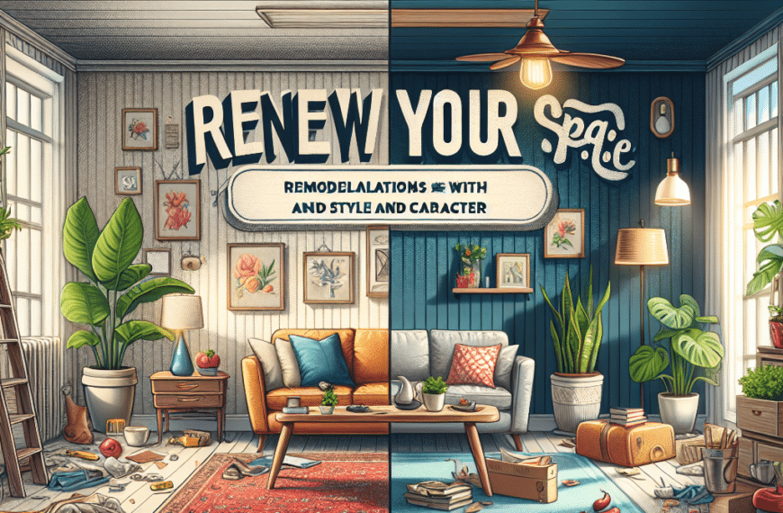 Renueva Tu Espacio: Remodelaciones Con Estilo y Carácter