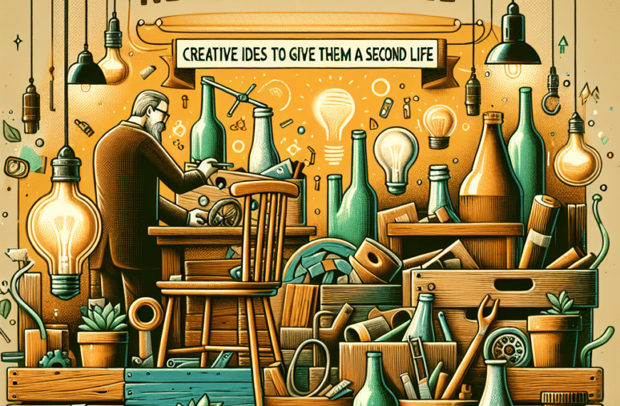 Transforma y Reutiliza: Ideas Ingeniosas para Dar Nueva Vida a lo Viejo