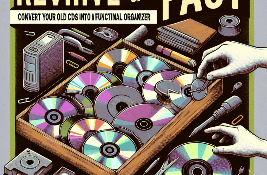 Revive el Pasado: Convierte Tus CDs Antiguos en un Organizador Funcional
