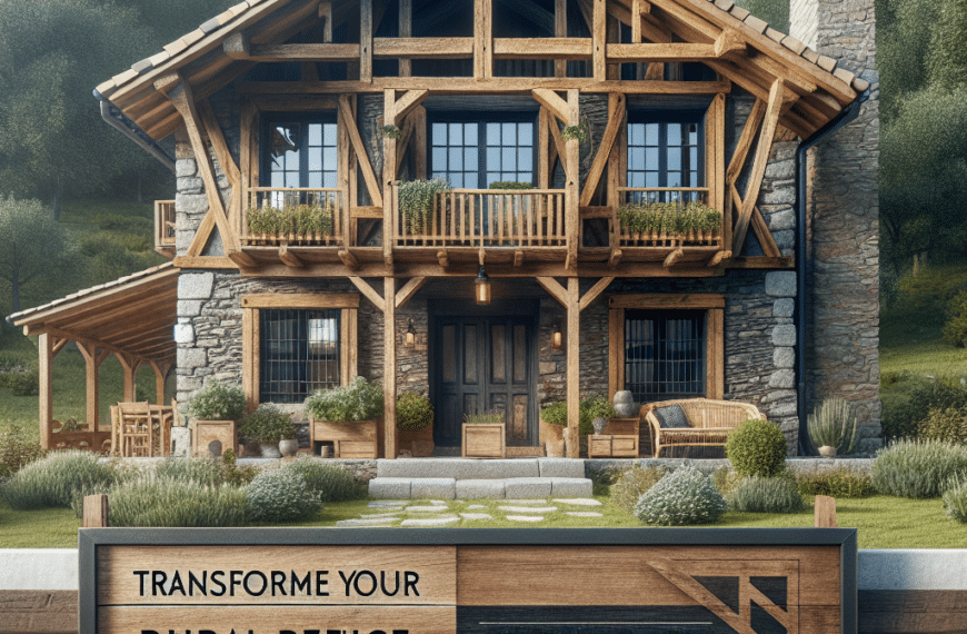 Transforma Tu Refugio Rural: Una Guía Fundamental para un Encanto Rústico