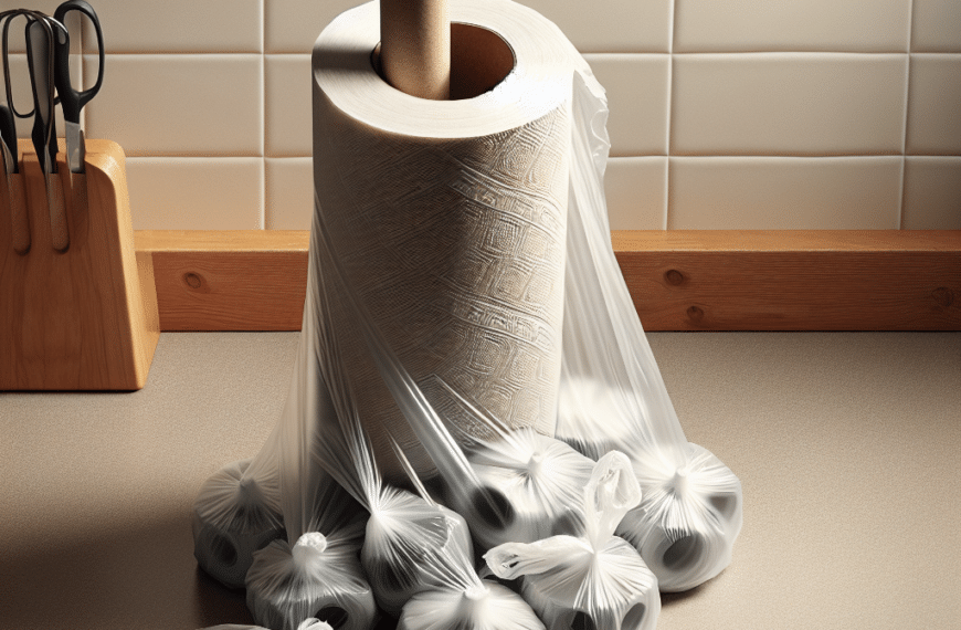 Transforma un Rollo de Papel de Cocina en un Dispensador de Bolsas Práctico