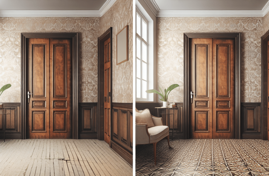 Transformación Asombrosa: El Suelo y las Puertas que Cambian un Espacio