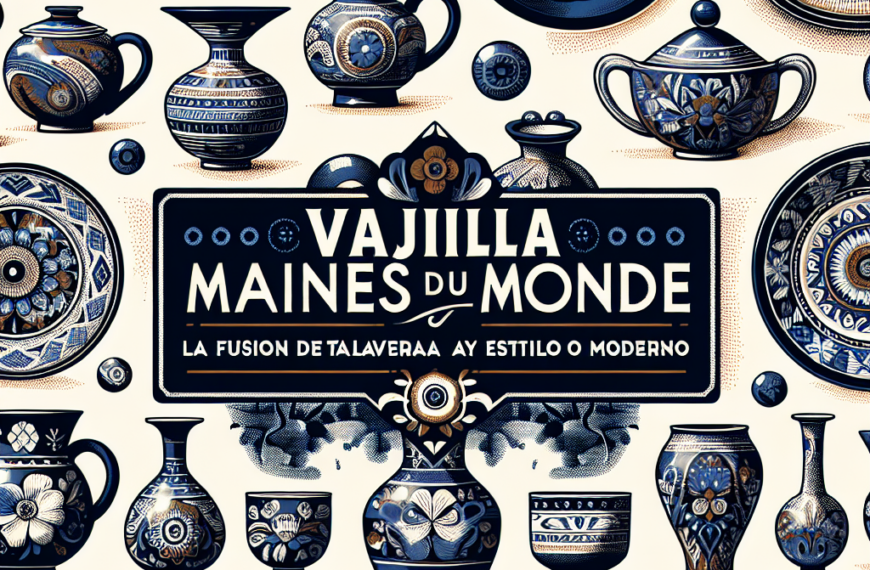 Vajilla Maisons du Monde: La Fusión de Tradition Talaverana y Estilo Moderno