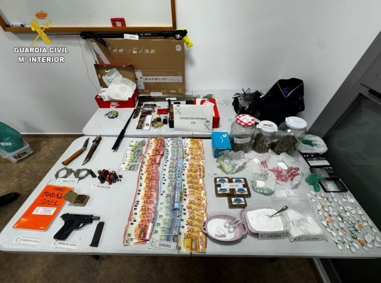 Desmantelado un importante punto de venta de droga en Bolaños de Calatrava