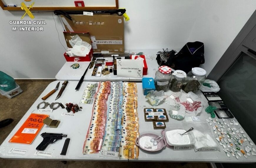 Desmantelado un importante punto de venta de droga en Bolaños de Calatrava