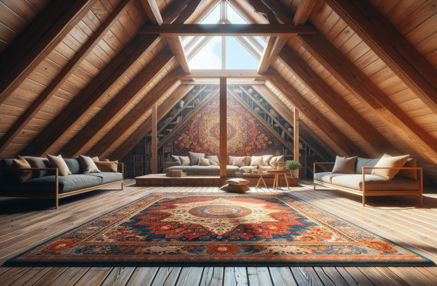 Alfombras Orientales: El Toque Acogedor para Tu Ático Abierto