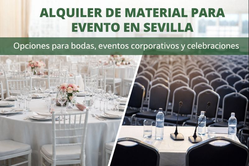 Guía para Alquilar Material de Eventos en Sevilla: Opciones y Consejos para la Mejor Elección