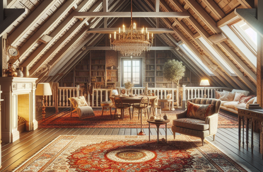 Añade Elegancia y Confort: Cómo las Alfombras Orientales Transforman tu Ático Abierto