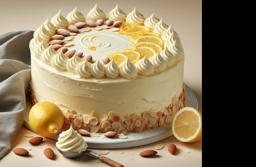 Delicioso Bizcocho de Limón, Almendra y Mascarpone: Suavidad y Sabor Incomparables