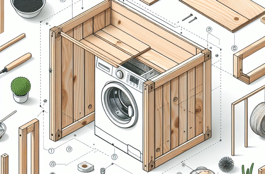 Construye un Mueble Funcional para Optimizar el Espacio Sobre tu Lavadora
