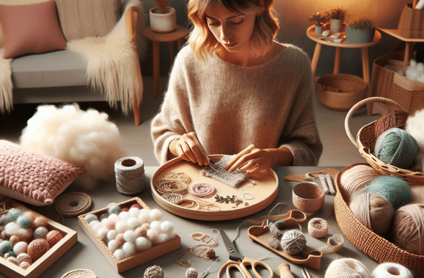 Convierte Lana Reutilizada en Elegantes Decoraciones para Tu Hogar