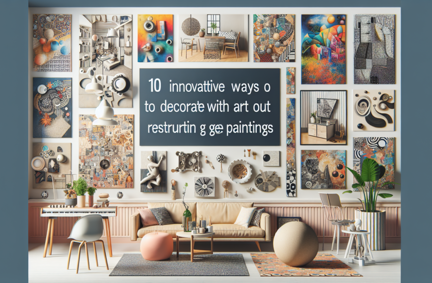 Diez Maneras Creativas de Incorporar el Arte en la Decoración sin Usar Cuadros Convencionales