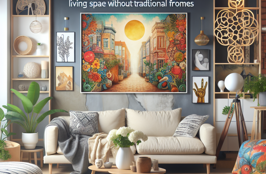Diez Formas Innovadoras de Integrar el Arte en Tu Espacio Sin Cuadros Convencionales