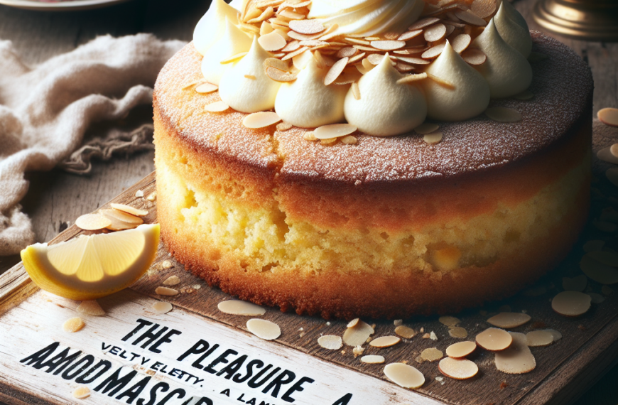 El Placer de un Bizcocho Aterciopelado de Limón, Almendra y Mascarpone