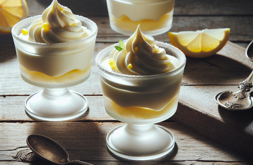 Frescura a Cada Cucharada: Vasitos de Crema de Mascarpone y Limón