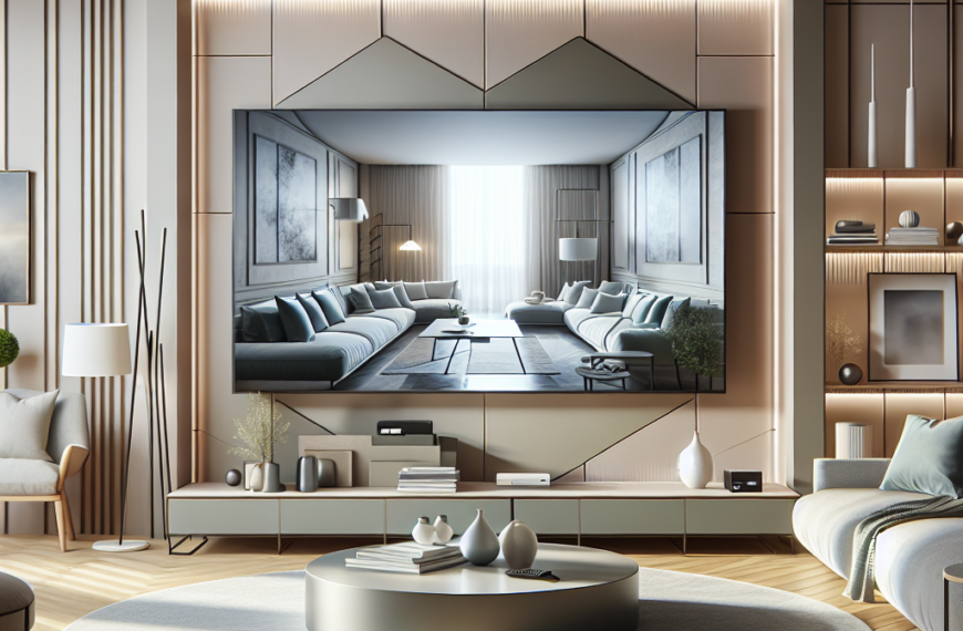 Fusión Contemporánea: Cómo Integrar una Smart TV en la Estética de tu Hogar