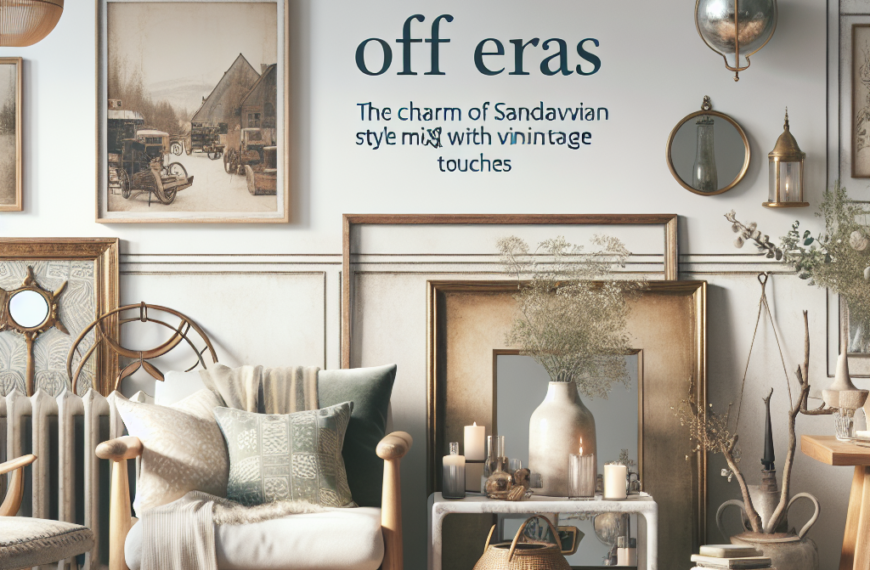 Fusión de Tiempos: El Encanto del Estilo Nórdico con Toques Vintage