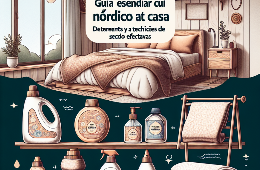Guía Esencial para Cuidar tu Nórdico en Casa: Detergentes y Técnicas de Secado Efectivas