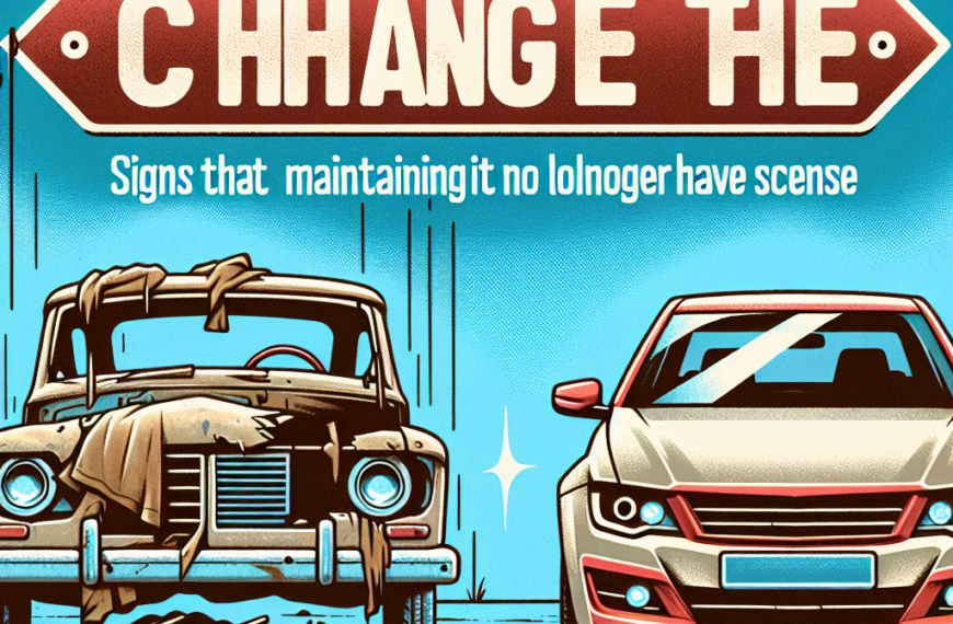 Momento de Cambiar de Coche: Señales de Que Mantenerlo Ya No Compensa