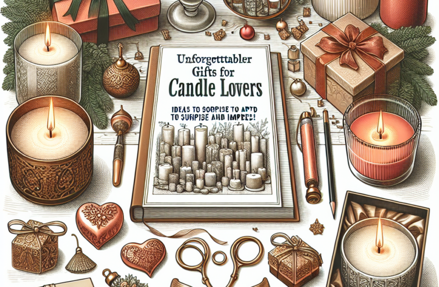 Regalos Sorprendentes para Aficionados a las Velas: Ideas Inolvidables