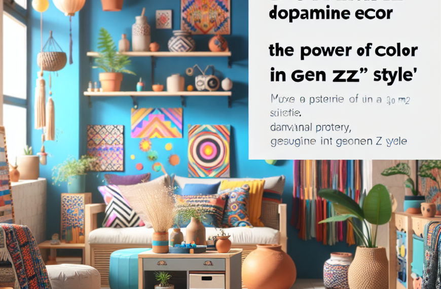 Revitaliza Tu Hogar: Dopamina Decor y el Poder del Color en un Piso de 40 m² al Estilo Gen Z